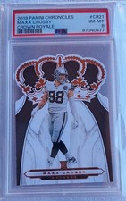 MAXX CROSBY 2019 Panini Chronicles Crown Royale CR-21 Rookie NM-MT PSA 8 Die Cut