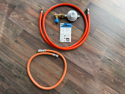 Gasdruckminderer / Gasschlauch Sommer + Winter / Anschlussventil AV 121   Set