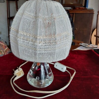 Murano Glas Lampe Tischlampe Pietro Toso Murano Label 1950/ 60er Jahre 