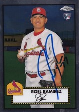 ROEL RAMIREZ SIGNED AUTO'D 2021 TOPPS CHROME PLATINUM ANNIVERSARY CARD 129