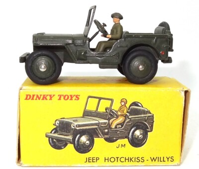 Boîte Reproduction Dinky Toys - Jeep Hotchkiss Willys Modèle 816 - Pour Collection