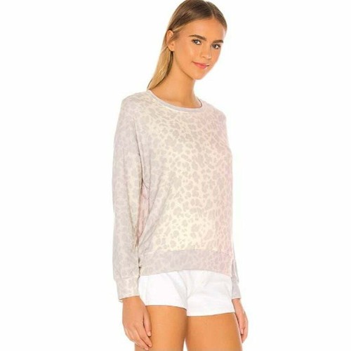 SUNDRY Leopard Cozy Rainbow Print 