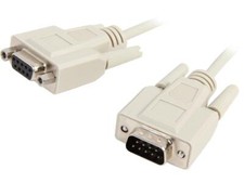 C2G 09452 DB9 M/F Serial RS232 Extension Cable, Beige 25 Feet, 7.62 Meters 