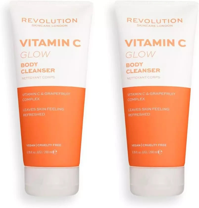 Revolution Skincare London Vitamin C Glow Body Cleanser X2