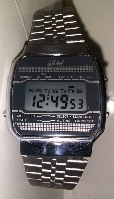 timex vintage digital watch
