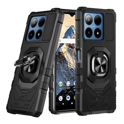 Boost Summit 5G Case with Screen Protector Hybrid Phone Cover Magnet Ring Stand