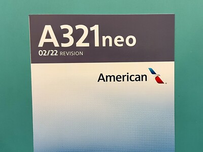 AMERICAN AIRLINES SAFETY CARD--AIRBUS 321 NEO GREY | eBay
