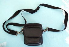 CAMERA BAG BLACK LEATHER