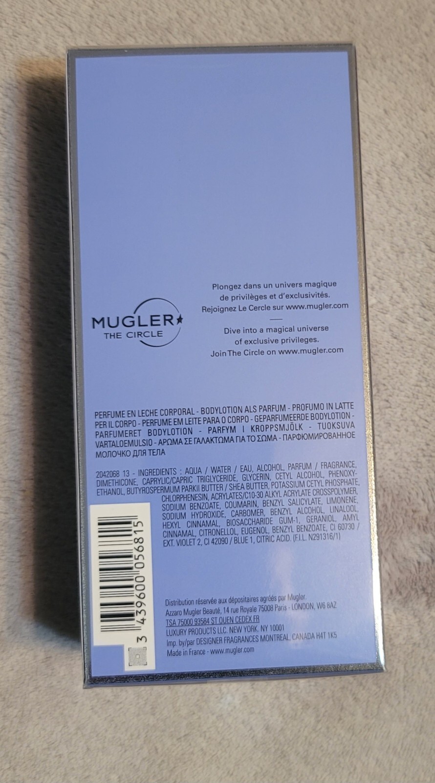 Angel By Thierry Mugler Perfuming Body Lotion 7.0 Oz./200 mL New In Box
