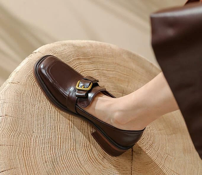 Womens buckle oxford shoes sale