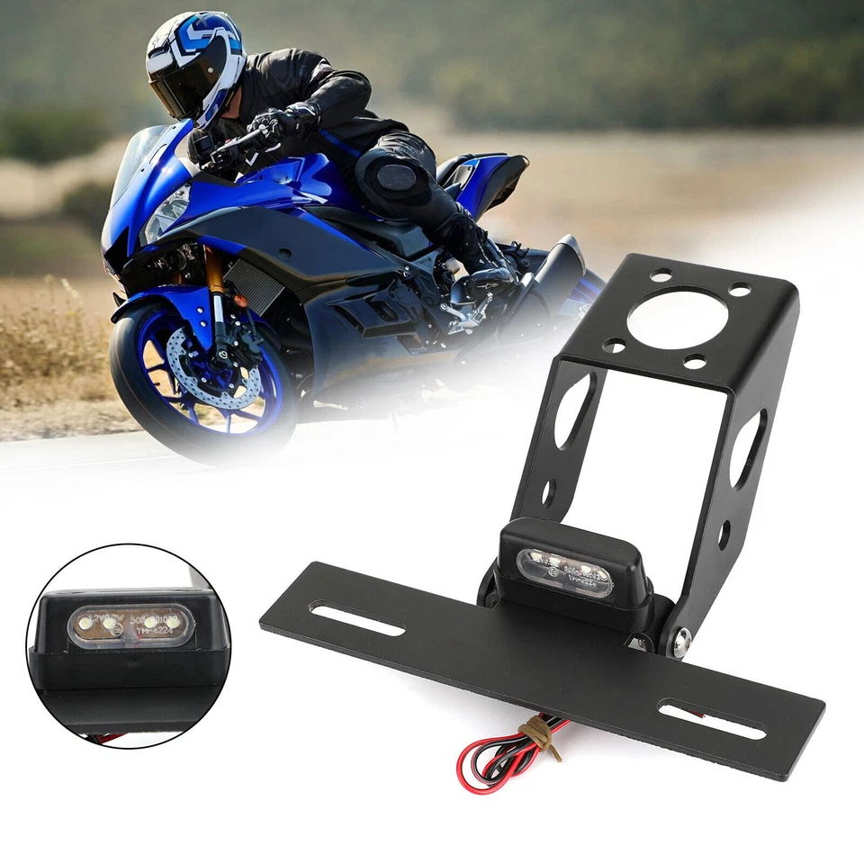 Soporte de matrícula trasero de motocicleta para Yamaha YZF R6 2008-2019 EE. UU. Foto 3 de 4