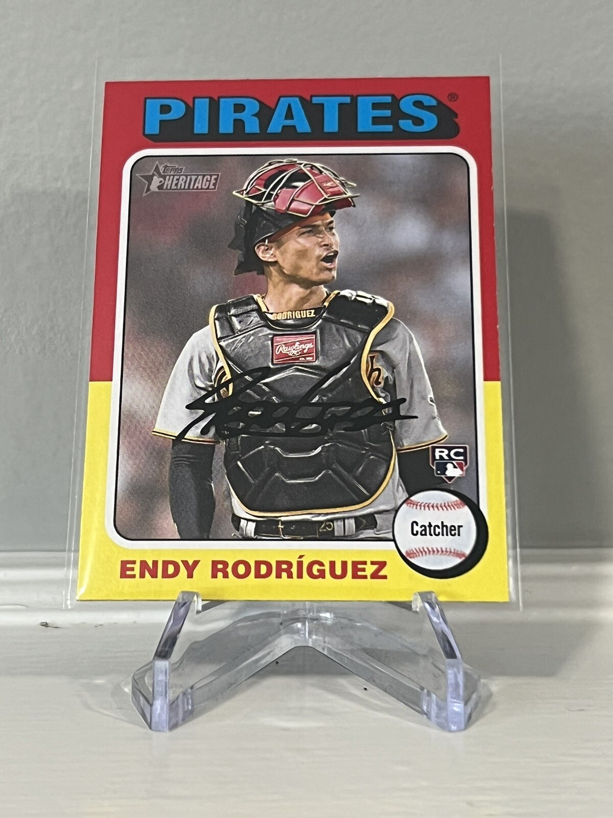 Endy Rodriguez 2024 Topps Heritage Baseball #488 RC Rookie Reds