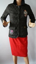 Paul`s Boutique Women`s Jacket Black Decorated Used Size-s Chest-33 Inch Polyest