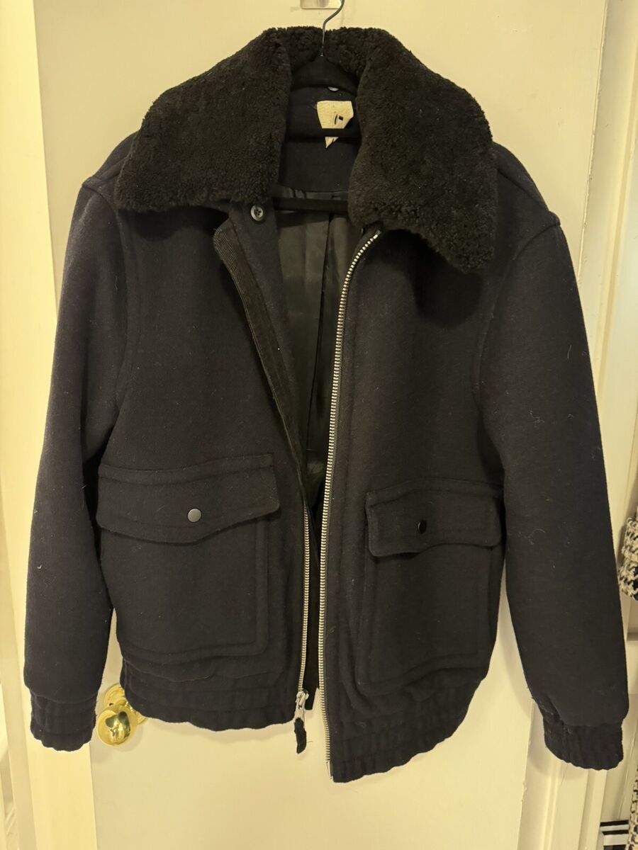Baldwin Navy Black Acoma Regular Fit Genuine Shearling Baldwin Navy Black Acoma Regular Fit Genuine Shearling