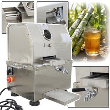 Commercial Electric Auto 3-Roll S/S Sugarcane Juicer Press Machine Extractor