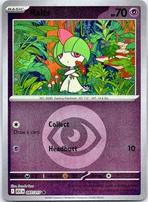 Ralts - Ascended Heroes (NM) Energy Symbol Reverse Holo 87/217 Psychic