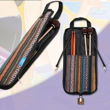 Printed Drumsticks Bag Holder W/ Floor Tom Hooks Percussion Accessories