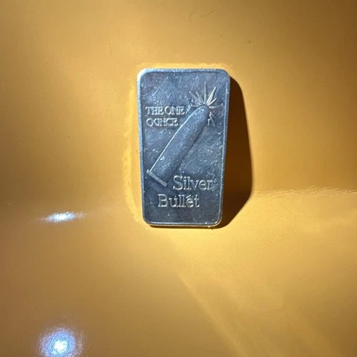Silver Bullet 1 troy oz .999 Fine Silver Bar Precious Metal Content