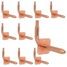 1/2 Inch Copper PEX Stub Out Pex-B Copper Stub Out Elbow with Wall Flange, PE...