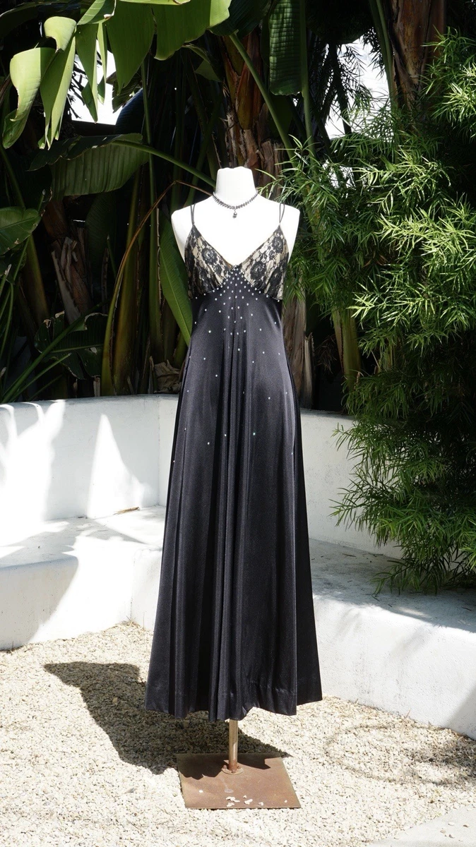 black plus size dresses long Plus-Size Long Black Beaded Prom Dress with Cut-Outs Black / 18 main image 1
