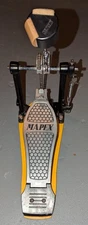 MAPEX Bass Drum 2-Headed Beater Single Chain Foot Pedal Yellow Base Plate o4