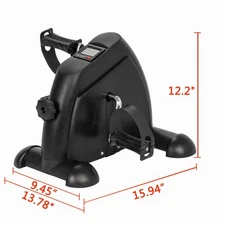 Mini Exercise Bike for Home Use, Portable Hand & Foot Pedal Trainer, LCD Display