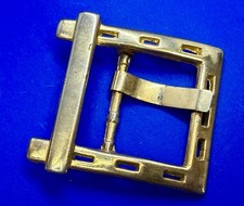 Retro Thick Metal Single Prong Gold Tone Replacement Vintage Belt Buckle