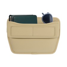 Car Seat Gap Filler 11.3"x2.2" Car Organizer Storage Box Beige