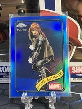 2025 Topps Chrome Marvel Blue Refractor 250/299 Hope Summers #73