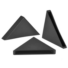 PP Corner Protector Triangle 35x6mm for Ceramic, Glass, Metal Sheets Black 24pcs