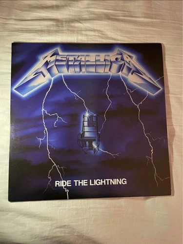 Metallica Ride the Lightning Vinyl Record LP 2016 Reissue Blackened
