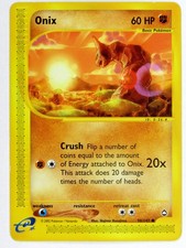 Onix #98/147 Non-Holo Aquapolis Set Pokemon Card ☆Lightly Played/Near-Mint☆ on eBay