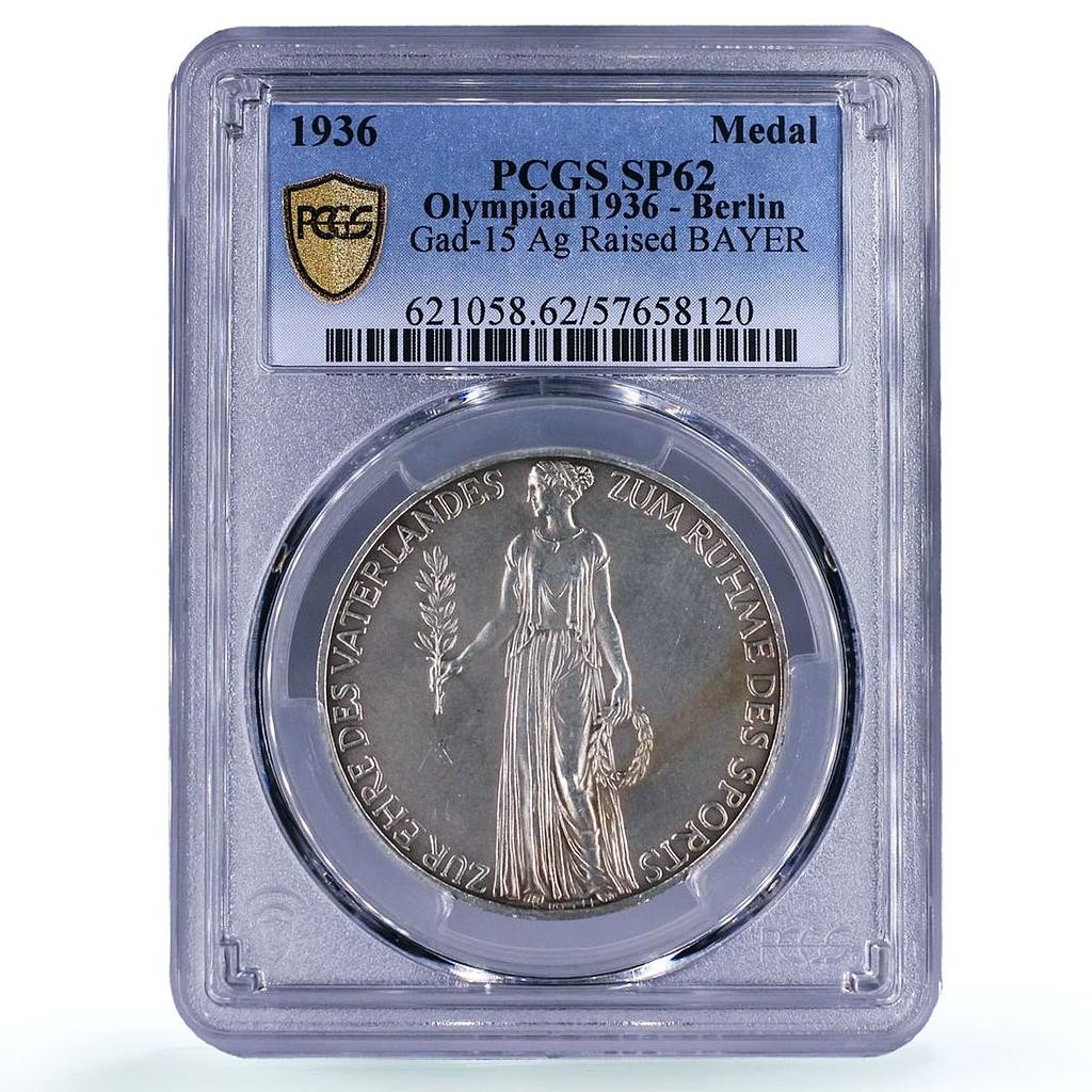 Germany Third Reich Olympiad Berlin Olympic Games SP 62 PCGS