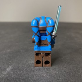 LEGO&reg; Aayla Secura Minifig sw0833 Star Wars Blue Twilek Jedi Pink Lips 75182