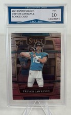 2021 Panini Select Trevor Lawrence Concourse Rookie Card #43 Gem Mint 10!. rookie card picture