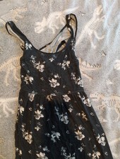  Floral Maxi DressGreen Black And White, Strap Detail Size M