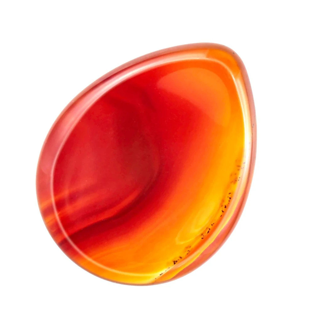 Carnelian Thumb Worry Stone 4cm – Cleansing & Grounding