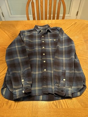 Ralph Lauren LARGE Long Sleeve Blue Shadow Ombre Plaid