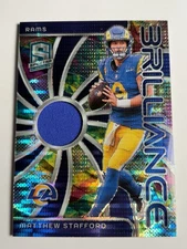 2024 Spectra Matthew Stafford Jersey Card 01/75 Bookend Rams Brilliance #BRI-MSD