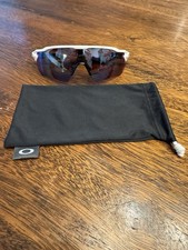 Oakley Radar EV Path White And Black Frame Prizm Lenses Minor Wear On Lenses