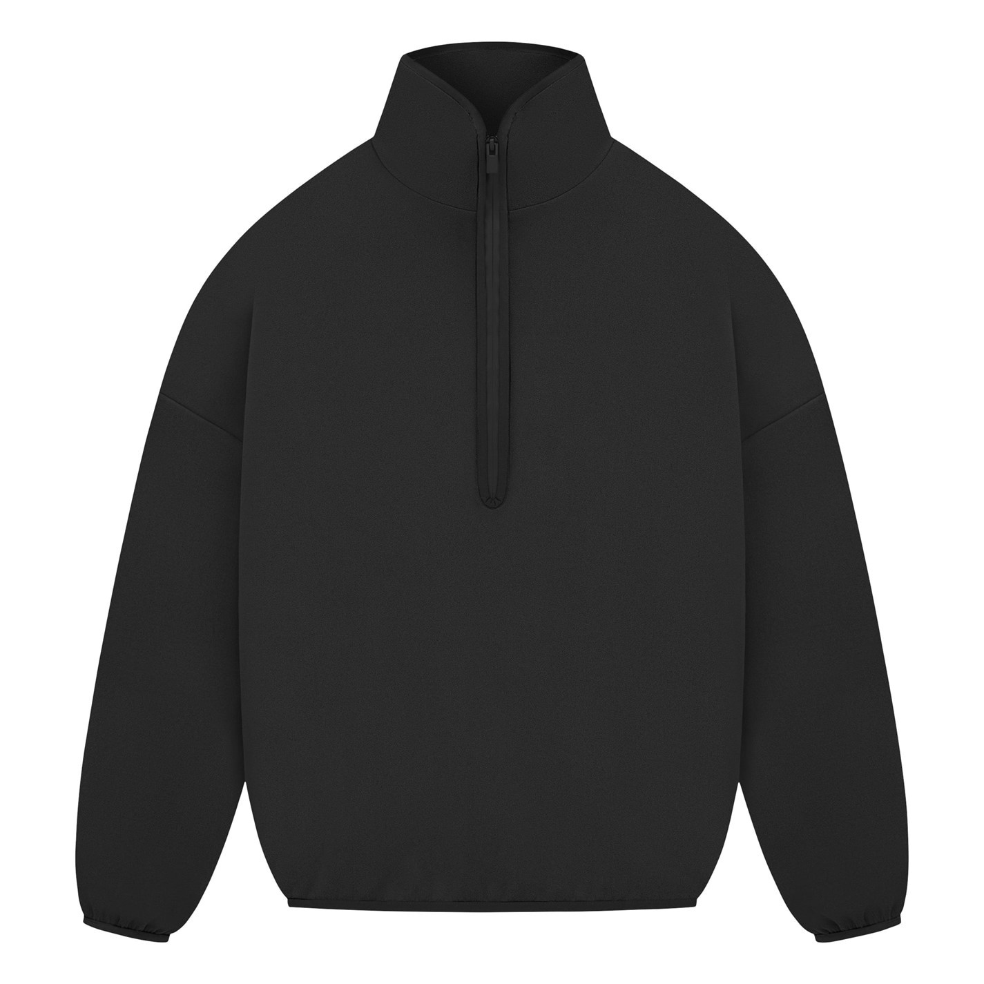 adidas Mens Athletics Half 1/4 Zip Fleece Top Pullover Jumper Sweater image 2