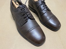 NUNN BUSH Cap Toe Brogue Cut Sole Shoes Grayish Brown U.S. Size 9M Excellent