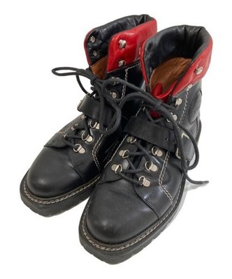 GUCCI                    Leather Hiking Boots black