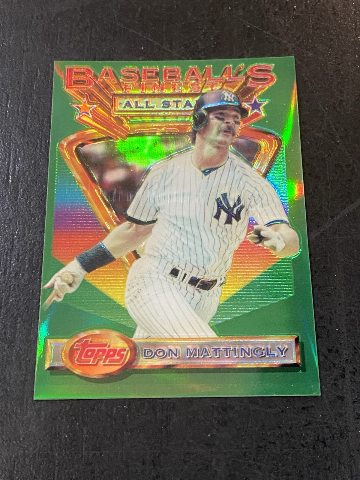 1993 Topps Finest Don Mattingly Baseball’s Finest All Star Refractor SSP RARE