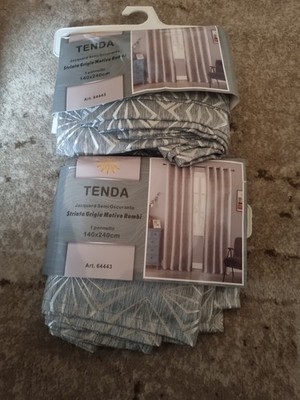 2x Decorative Scarf Eyelet Curtain Curtain 240cmx140