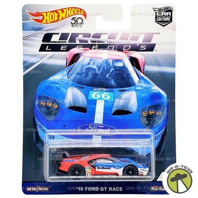 Hot Wheels Circuit Legends '16 Ford GT Race Vehicle 2018 Mattel