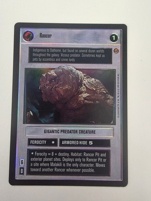 Star Wars CCG Decipher SWCCG: Reflections FOIL Rancor
