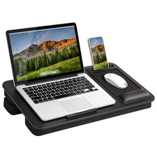 Large Adjustable Lap Desk   Fits Laptops up to 15.6  , Adjustable Cushion, Mem...