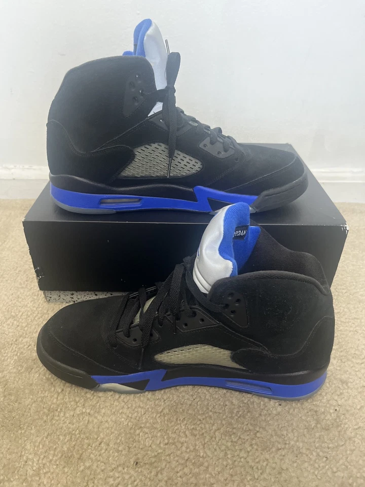 Tamanho 13 - Jordan 5 retrô Mid Racer azul (sem travas de renda) - Imagem 2 de 4