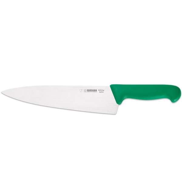 Giesser Langes Kochmesser 23 Cm GrüN Mit Breiter Gestanzten Klinge 8455 23 Gr-image